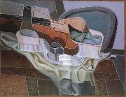 The Still life having table and armchair Juan Gris